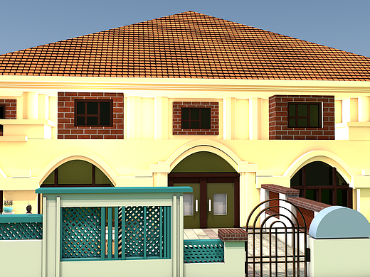 德式别墅（个人主页-ZNjA5NjY0NDA=） - 建筑/空间 - 站酷设计师思诺设计原创素材 - 站酷ZCOOL