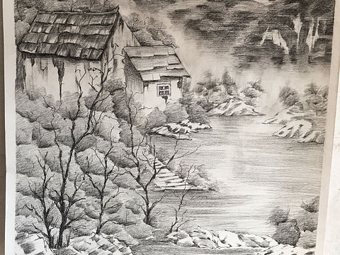 素描風(fēng)景（個(gè)人主頁(yè)-ZMjYxODI0MzI=） - 繪畫(huà) - 站酷設(shè)計(jì)師一生追錯(cuò)過(guò)的原創(chuàng)素材 - 站酷ZCOOL