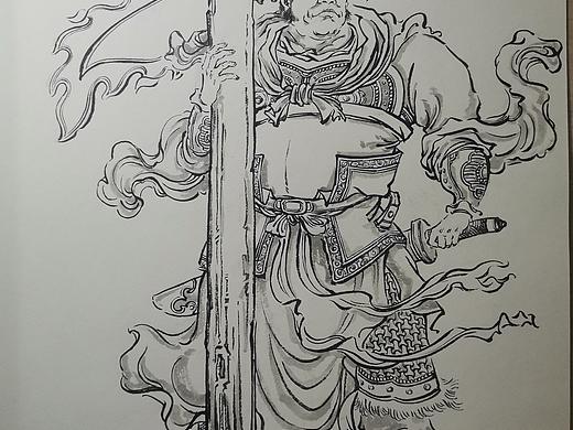 水浒108将——险道神郁保四（个人主页-ZMzU2NDI5MDQ=） - 艺术插画 - 站酷设计师印月人原创素材 - 站酷ZCOOL