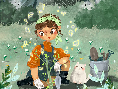 树精灵（个人主页-ZNTEzNzgwOTY=） - 绘本 - 站酷设计师一何Cherry原创素材 - 站酷ZCOOL