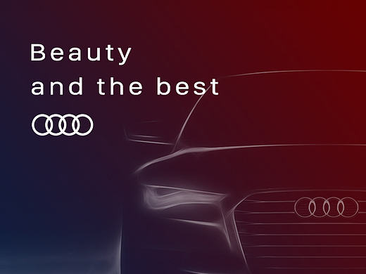 Beauty and the best -奥迪 A7 Sportback 海报设计