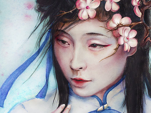  仙 剑   水彩人物插画