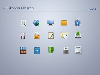 PC后台系统图标
