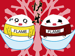 FLAME-节日海报