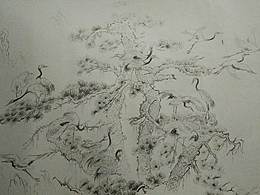 花鸟画（凤凰梧桐+松鹤）