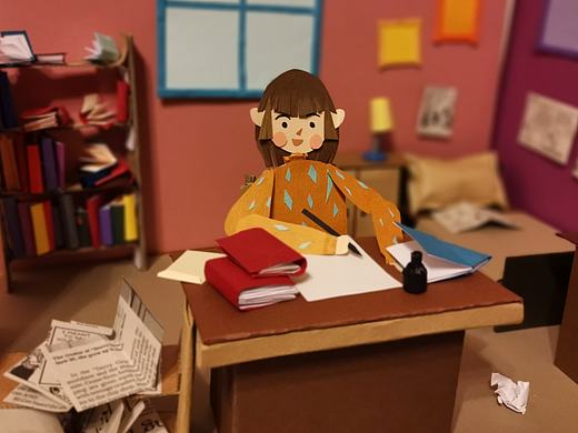 掌声 立体纸艺画 逐格动画短片