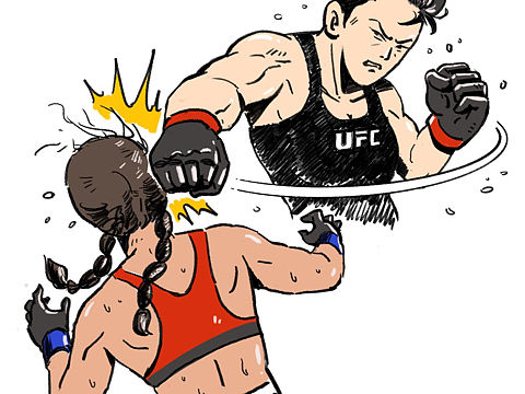 ufo比赛张伟丽ko对手