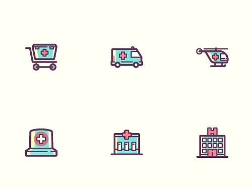 医疗icon，医疗类图标