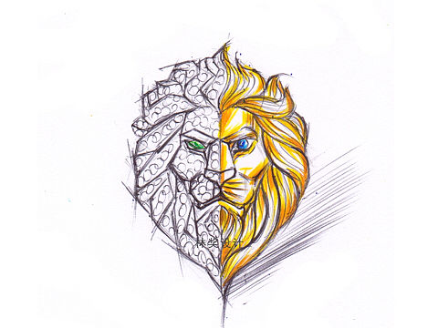 《双面狮》（个人主页-ZMzUzNTQxODQ=） - 首饰设计 - 站酷设计师林奖设计原创素材 - 站酷ZCOOL