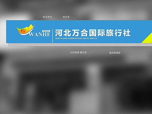 去年年底给旅行社做的形象墙