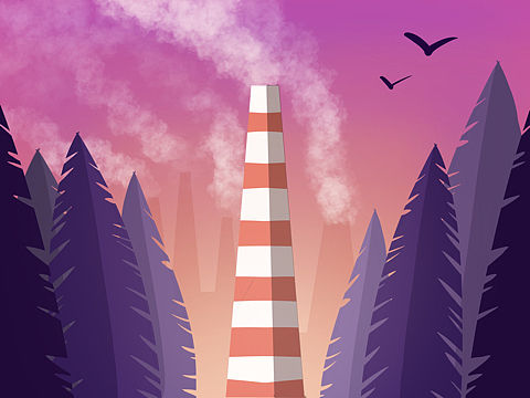 烟囱（个人主页-ZMzU5ODA2Mjg=） - 商业插画 - 站酷设计师小红Holly原创素材 - 站酷ZCOOL