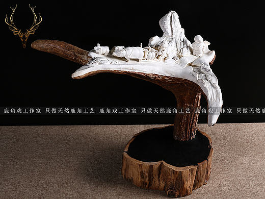 鹿角雕刻【五谷丰登】-鹿角戏（个人主页-ZMTkyNzA3Mjg=） - 工艺品设计 - 站酷设计师鹿艺文化原创素材 - 站酷ZCOOL