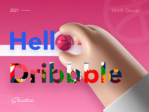 dribbble风格UI界面练习 