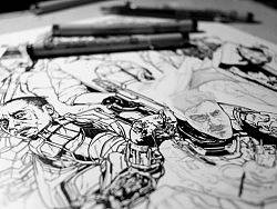 ACEWORKS——IRON&nbsp;MAN&nbsp;3单色手绘海报