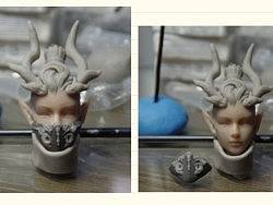 龍女制作過程一（個(gè)人主頁-ZMTg1NDA1Ng==） - 手辦/模玩 - 站酷設(shè)計(jì)師陰陽_WF原創(chuàng)素材 - 站酷ZCOOL