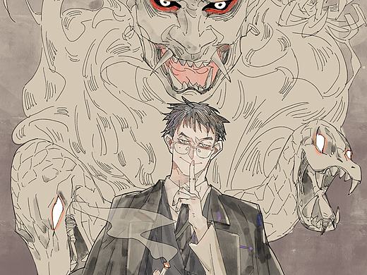 艰难地涂了个色