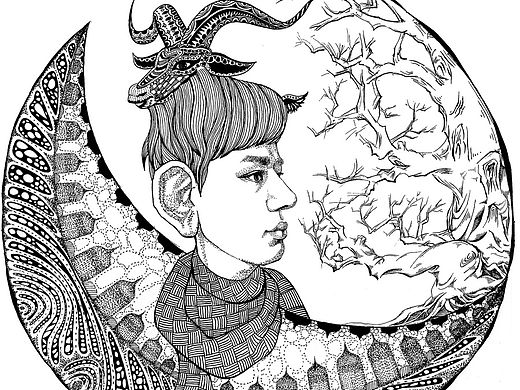 《相嵌》 南阳理工学院 优素福·宽 #青春答卷2015#（个人主页-ZMTIzMDY1MTY=） - 商业插画 - 站酷设计师阿尤优素福原创素材 - 站酷ZCOOL