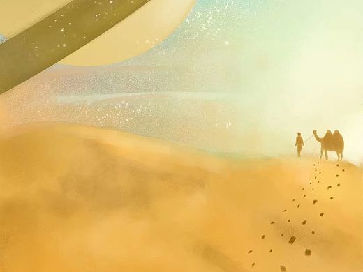 《童年·行星》原创插画系列第三弹!《土星》!