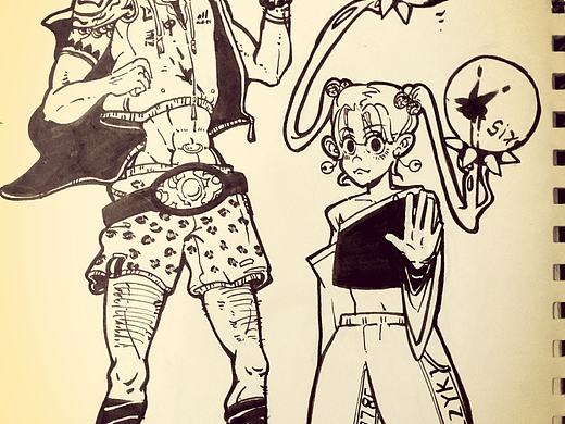 手绘黑白插画（个人主页-ZMzIzODc2MTY=） - 商业插画 - 站酷设计师大mike原创素材 - 站酷ZCOOL