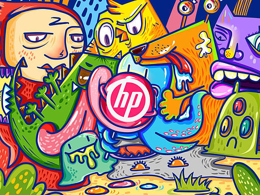 【手绘】小怪物:“HP看起来很好吃”