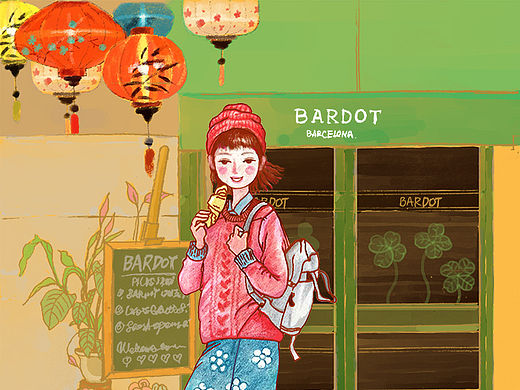 清新手绘插画---贰(●'◡'●)