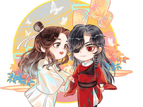 天官赐福 百无禁忌同人作品过程图