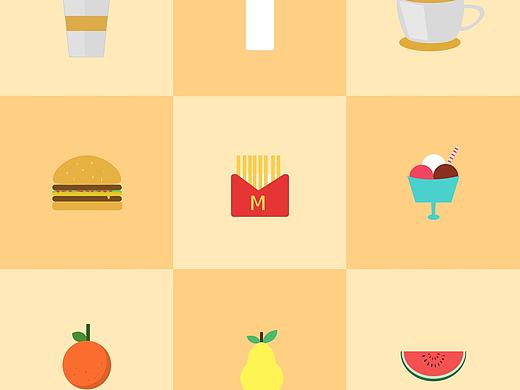 快餐（个人主页-ZMjAzNjM2Njg=） - 图案 - 站酷设计师卉_Hui0919原创素材 - 站酷ZCOOL