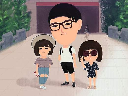 三個人（個人主頁-ZMjMwMzYzNTY=） - 創(chuàng)作習(xí)作 - 站酷設(shè)計(jì)師木子A醬原創(chuàng)素材 - 站酷ZCOOL