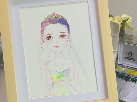 水彩手绘头像（个人主页-ZMTY4OTg1OTI=） - 绘画 - 站酷设计师MonicCAT原创素材 - 站酷ZCOOL