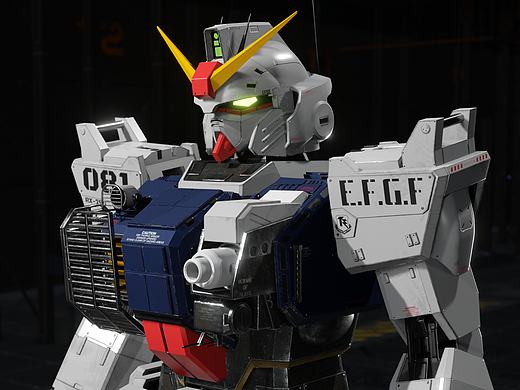 陆战高达RX-79[G] 建模渲染作品