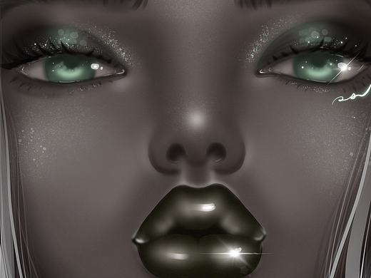 procreate手繪 BLACK QUEEN（個人主頁-ZMzMxMzY4NDQ=） - 藝術(shù)插畫 - 站酷設(shè)計師奶兔may原創(chuàng)素材 - 站酷ZCOOL