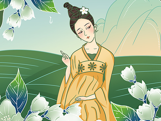 新中式插画及包装应用