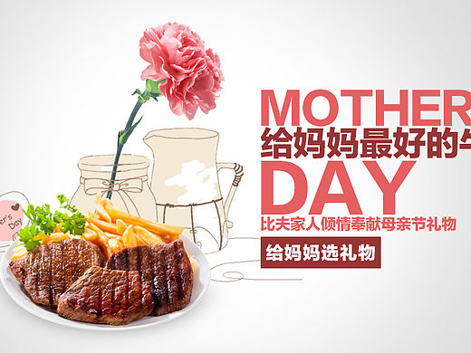 母亲节牛排banner