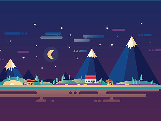 夜色（個(gè)人主頁(yè)-ZMTg5MTI0NjA=） - 創(chuàng)作習(xí)作 - 站酷設(shè)計(jì)師菠蘿少女原創(chuàng)素材 - 站酷ZCOOL