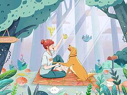 《狗子的陪伴》手机主题UI设计