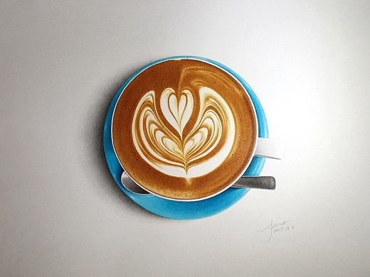 彩铅插画—Latte
