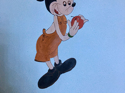 米老鼠爱苹果（个人主页-ZNTU5NTkzNDQ=） - 儿童插画 - 站酷设计师奇鑫绘画原创素材 - 站酷ZCOOL