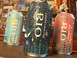 RIO海洋治愈风插画包装设计