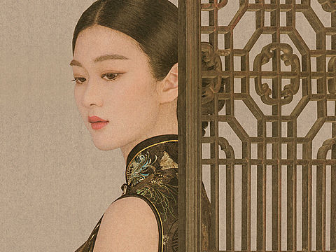 【婚纱工笔写真】旗袍＆婚纱