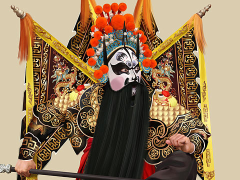 京劇人物插畫（個人主頁-ZMzU1MTAzNzY=） - 商業(yè)插畫 - 站酷設(shè)計(jì)師一江春水寒原創(chuàng)素材 - 站酷ZCOOL