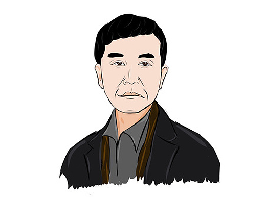 用flash设计的人民的名义人物角色达康书记手绘及扁平化卡通头像