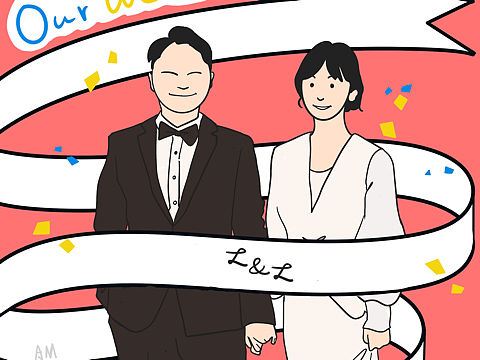婚礼头像｜阿哞商店Amour studio