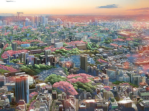 场景俯空