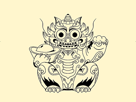 好运貔貅_素材网站_图片免费下载-zcool站酷