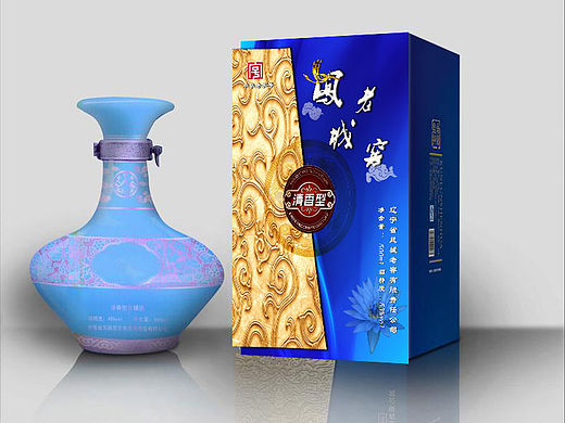 凤城老窖酒包装、logo、溪味道包装