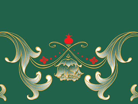 端午产品插画【端阳五瑞】陶瓷下午茶套组