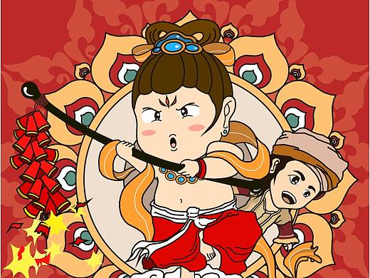 敦煌飞天（个人主页-ZNDUyMTc5NDA=） - 概念设定 - 站酷设计师无欲无求丶原创素材 - 站酷ZCOOL