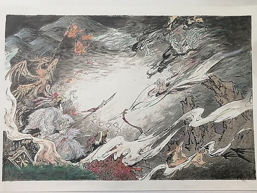 为杭州良渚故事创作的插图