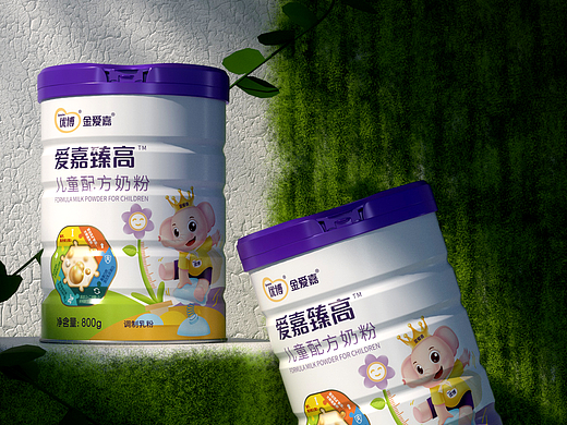 西林设计 X 优博 ·金爱嘉 IP升级&系列奶粉包装设计