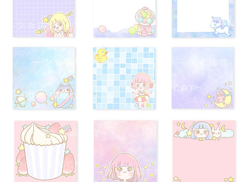 一波周边（个人主页-ZMzA0NzUzMjA=） - 艺术插画 - 站酷设计师少女猫猫CAT原创素材 - 站酷ZCOOL